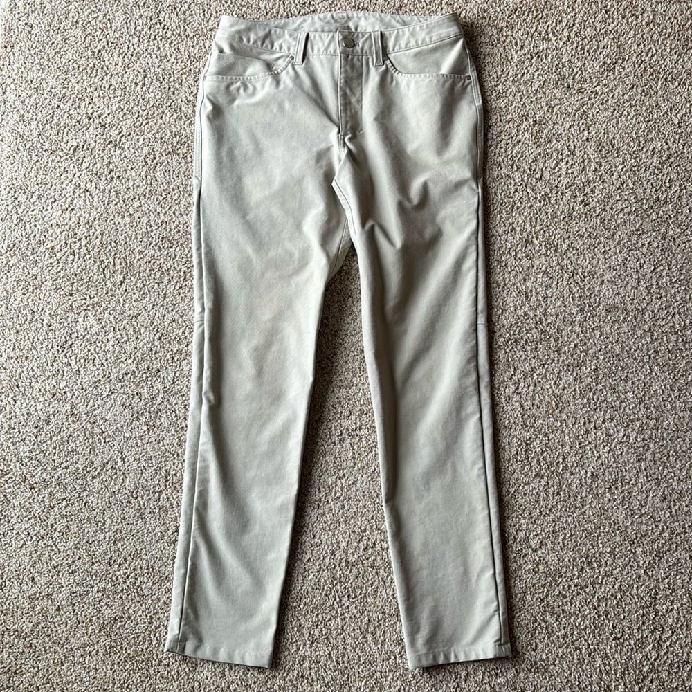 Lululemon Men’s ABC Light Tan Utilitech Abrasion Resistant Slim Fit Pants 30